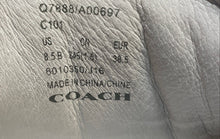 Load image into Gallery viewer, Coach Womens C101 White Leather Lace-Up Low Top Sneaker Shoes Size 8.5B