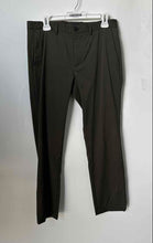 Load image into Gallery viewer, Theory Mens Green Flat Front Slash Pockets Straight Leg Dress Pants Size 30
