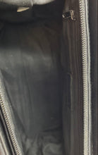 Load image into Gallery viewer, Charter Club Womens Black Leather Woven Inner Pocket Double Strap Shoulder Purse