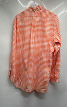 Load image into Gallery viewer, Ralph Lauren Mens Orange Check Long Sleeve Collared Button-Up Shirt Size Large