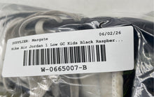 Load image into Gallery viewer, Authentic Nike Boys Air Jordan 1 Low OG Black White Sneakers Shoes Size 6.5Y