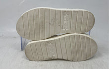 Load image into Gallery viewer, Michael Kors Girls Val White Gold Signature Print Open Toe Thong Sandals Size 11