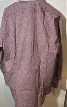 Load image into Gallery viewer, Arturo Calle Mens Burgundy Print Long Sleeve Slim-Fit Button-Up Shirt XL W/Tags