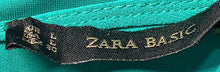Load image into Gallery viewer, Zara Basic Womens Green Sleeveless Round Neck Button Draped Blouse Top Size L