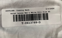 Load image into Gallery viewer, Polo Ralph Lauren Mens White Cotton Pima Soft Touch Collared Polo Shirt Size XL