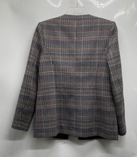 Load image into Gallery viewer, Calvin Klein Womens Multicolor Plaid Long Sleeve One-Button Blazer Size 6