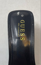 Load image into Gallery viewer, Guess Womens Black Faux Leather Open Toe Slip-On Block Mule Heels Size 8.5M