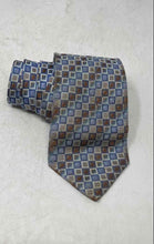 Load image into Gallery viewer, Serica Mens Multicolor Gridded Geometric Print Silk Adjustable Pointed Tie