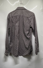 Load image into Gallery viewer, Bugatchi Uomo Mens Brown Long Sleeve Spread Collar Button-Up Shirt Size S