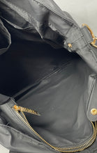 Load image into Gallery viewer, Versace Parfums Womens Black Inner Pockets Bottom Studs Tote Handbag