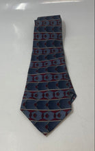 Load image into Gallery viewer, Pierre Cardin Mens Blue Printed Adjustable Pointed Tie