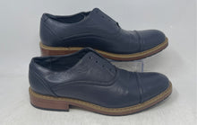 Load image into Gallery viewer, Perry Ellis Mens Dark Blue Low Top Oxford Dress Shoes Size 10.5 No Laces