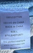 Load image into Gallery viewer, EPTM. The Perfect Example Mens Blue White Cotton Drawstring Sweatpants Size L