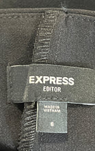 Load image into Gallery viewer, Express Womens Editor Black Stretch Twill Super High Waisted Mini Skort Size 6