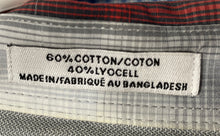 Load image into Gallery viewer, Calvin Klein Mens Gray Red Plaid Print Long Sleeve Collared Button-Up Shirt XL