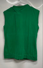 Load image into Gallery viewer, Massimo Dutti Womens Green Sleeveless Split Neck Blouse Top Size Large