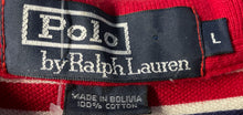 Load image into Gallery viewer, Polo Ralph Lauren Mens White Red Blue Striped Polo Shirt Size Large