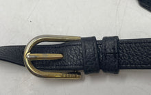 Load image into Gallery viewer, Authentic Furla Womens Black Adjustable Strap Leather Belt Bag Stained