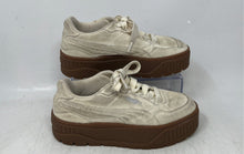 Load image into Gallery viewer, Puma Kids Karmen II Idol 400371-01 Beige Suede Lace-Up Sneakers Shoes Size 4