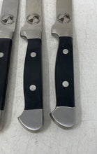 Load image into Gallery viewer, Set Of 4 Pcs Global Asset Management Silver-Tone Engraved Steak Knives