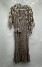 Load image into Gallery viewer, Spencer Alexis Womens Brown 3/4 Sleeve 2 Piece Ruffle Jacket Dress Size L W/Tag