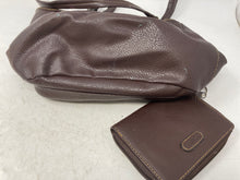 Load image into Gallery viewer, Rosetti Womens Brown Leather Double Handle Hobo Shoulder Bag & Wallet