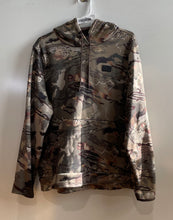 Load image into Gallery viewer, Under Armour Mens Green Brown Camouflage Long Sleeve Pullover Hoodie Size XL