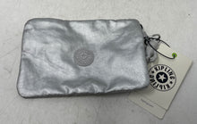 Load image into Gallery viewer, Kipling Womens Silver Outer Pockets Zipper Clutch Wallet With Tag