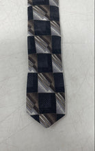 Load image into Gallery viewer, Gianfranco Ruffini Mens Gray Check Silk Adjustable Pointed Tie One Size