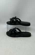 Load image into Gallery viewer, Coach Womens Georgie Black Leather Slide Sandals Size 8 Peeling Material
