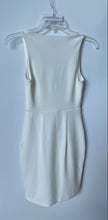 Load image into Gallery viewer, Express Womens White Sleeveless Surplice Neck Regular Fit Mini Dress Size XXS
