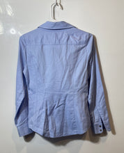 Load image into Gallery viewer, Express Womens Light Blue Long Sleeve The Essential Button-Up Shirt Size XS