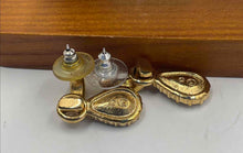 Load image into Gallery viewer, Authentic Swarovski Women's Gold-Tone Earrings