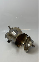 Load image into Gallery viewer, Vintage Silver-Tone Engraved Tableware Scroll Handle Four Footed Teapot With Lid