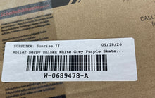 Load image into Gallery viewer, Roller Derby Unisex Elite Series Aerio Q60 White Gray Purple Inline Skates Sz 7