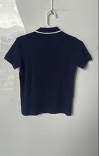 Load image into Gallery viewer, U.S Polo Assn Boys Navy Blue & Red Striped Golf Polo Shirt Size Medium