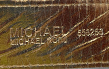 Load image into Gallery viewer, Michael Kors Womens Brown Signature Print Leather Adjustable Fashion Belt Size M