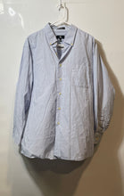 Load image into Gallery viewer, Calvin Klein Mens Light Blue Check Print Long Sleeve Dress Shirt Size XL