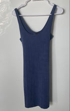 Load image into Gallery viewer, Armani Exchange Womens Blue Scoop Neck Sleeveless Tank Dress Size XS