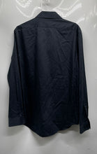 Load image into Gallery viewer, Calvin Klein Mens Black Long Sleeve Collared Slim-Fit Dress Shirt Size L 16-16.5