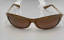 Load image into Gallery viewer, Authentic Silhouette Women's Caramel Gold Tone Wrap Sunglasses