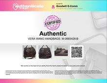 Load image into Gallery viewer, Authentic Simply Vera Vera Wang Womens Brown Crocodile Embossed Top Handle Bag