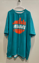 Load image into Gallery viewer, Mens Orange Green Miami Dolphins Brown #00 Graphic Activewear T-Shirt Size 4XL