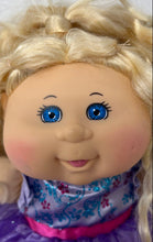 Load image into Gallery viewer, Cabbage Patch Kids Celebration Edition Blonde Hair Blue Eyes Purple Dress Doll