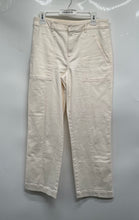 Load image into Gallery viewer, Loft Womens Beige Flat Front Regular Fit Straight Leg Trouser Pants Size 6
