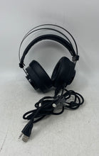 Load image into Gallery viewer, Taotique HD Stereo Black Green Over Ear Wired USB Gaming Headphones Not Tested