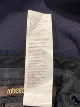 Load image into Gallery viewer, Authentic Roberto Cavalli Mens Blue Straight-Leg Flat Front Dress Pants Size 50