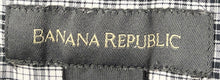 Load image into Gallery viewer, Banana Republic Mens White Black Plaid Cotton Long Sleeve Button-Up Shirt XL