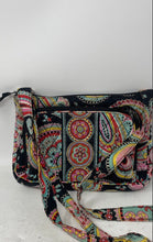 Load image into Gallery viewer, Vera Bradley Womens Multicolor Paisley Print Adjustable Strap Crossbody Bag