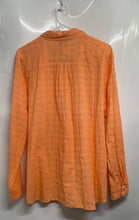 Load image into Gallery viewer, Loft Womens Orange Long Sleeve Pockets Regular Fit Button-Up Shirt Size XL